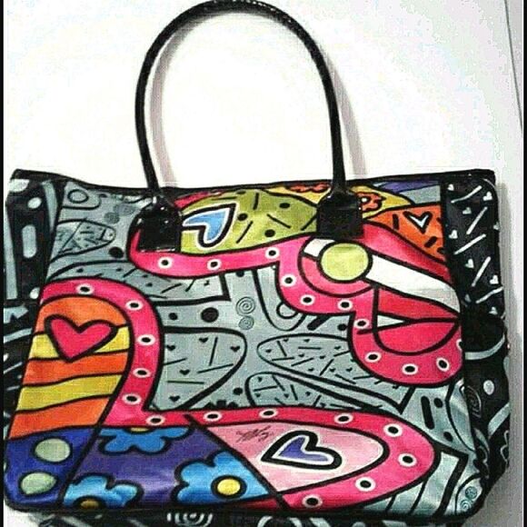 Kati Lez Retro Y2K Colorful Butterflies Trendy Artsy Tote Bag - Picture 2 of 8